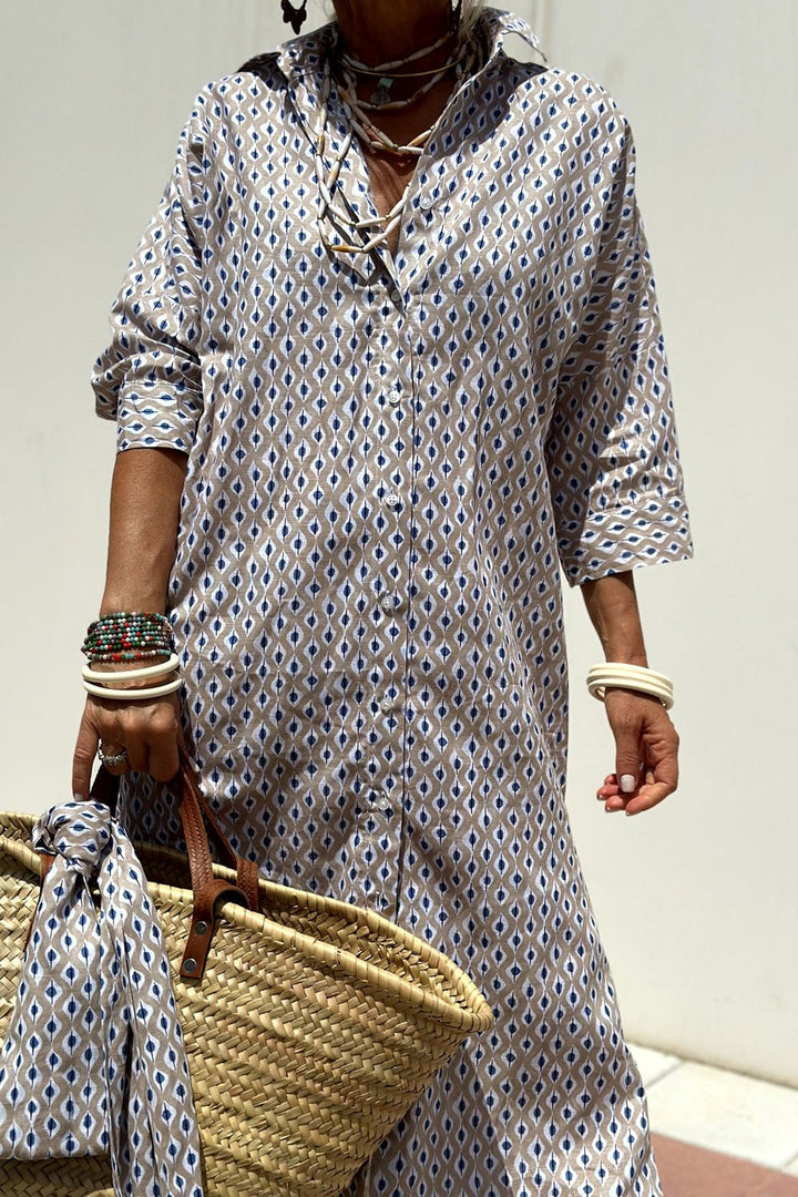 Anne | elegante abito camicia a righe