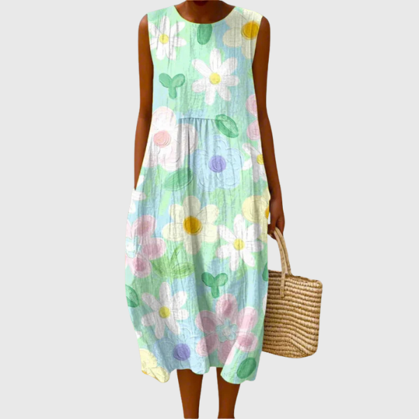 Erin | Abito midi Pastel Blossom