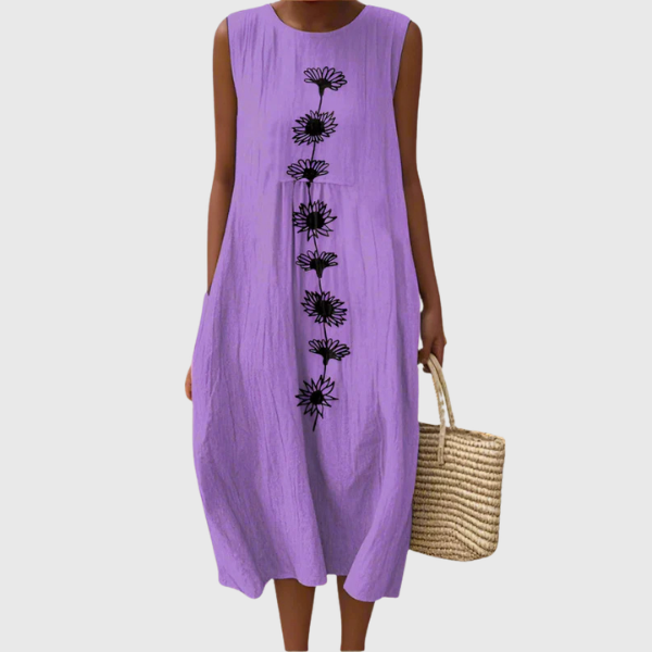Emma | Abito midi viola Bloom