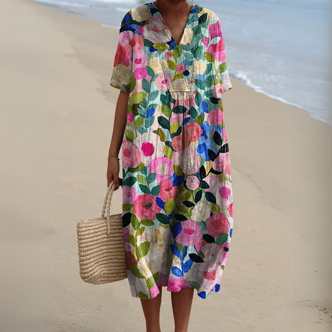 Nathalie | Abito elegante a fiori
