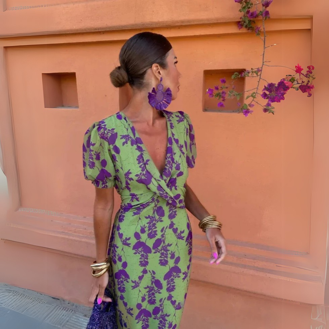 Danielle | Abito midi a fiori