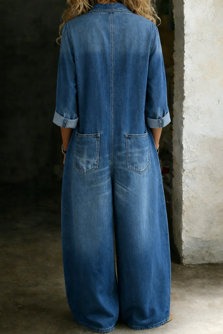 LENA SALOPETTE CASUAL IN DENIM DONNA