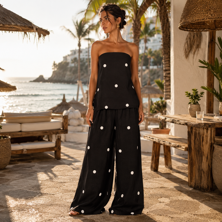 Alma™ | Completo mediterraneo a pois