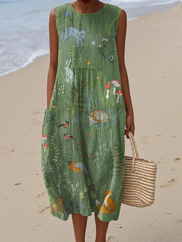 Speranza | Abito midi Woodland